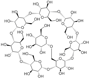 6-O-ALPHA-D-GLUCOSYL-BETA-CYCLODEXTRIN 구조식 이미지