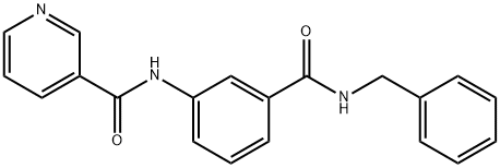 N-(3-(Benzylcarbamoyl)phenyl)nicotinamide Structure