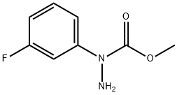 Hydrazinecarboxylic  acid,  1-(3-fluorophenyl)-,  methyl  ester Structure