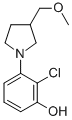 페놀,2-클로로-3-[3-(메톡시메틸)-1-피롤리디닐]- 구조식 이미지