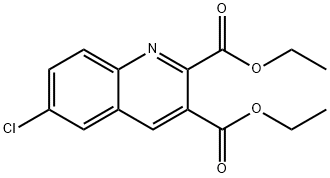 6-CHLOROQUINOLINE-2,3-DICARBOXYLIC ACID DIETHYL ESTER Structure