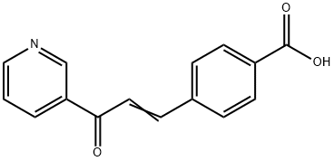 4-((E)-3-Oxo-3-pyridin-3-yl-propenyl)-benzoic acid 구조식 이미지