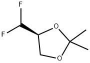 (4S)-4-(디플루오로메틸)-2,2-디메틸-1,3-디옥솔란 구조식 이미지