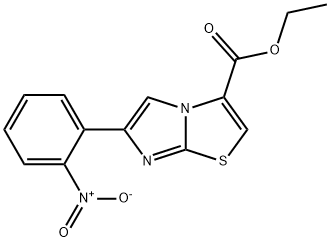 6-(2-NITRO-PHENYL)-IMIDAZO[2,1-B]THIAZOLE-3-CARBOXYLIC ACID ETHYL ESTER Structure