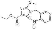 3-(2-NITROPHENYL)IMIDAZO[2,1-B]THIAZOLE-6-CARBOXYLIC ACID ETHYL ESTER Structure