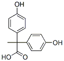 2,2-Bis(4-hydroxyphenyl)-propanoic acid Structure