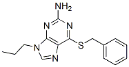 6-benzylsulfanyl-9-propyl-purin-2-amine Structure