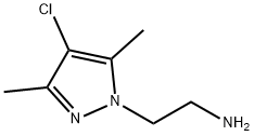 2-(4-chloro-3,5-dimethyl-1H-pyrazol-1-yl)ethanamine(SALTDATA: FREE) 구조식 이미지