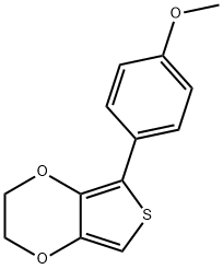 Thieno[3,4-b]-1,4-dioxin,  2,3-dihydro-5-(4-methoxyphenyl)- 구조식 이미지