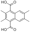 2,3,6,7-TETRAMETHYL-NAPHTHALENE-1,4-DICARBOXYLIC ACID
 Structure