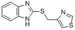 1H-BENZIMIDAZOLE, 2-[(4-THIAZOLYLMETHYL)THIO]- Structure