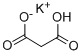 PROPANEDIOIC ACID MONOPOTASSIUM SALT Structure