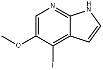 1H-Pyrrolo[2,3-b]pyridine, 4-iodo-5-Methoxy- Structure