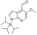 1H-Pyrrolo[2,3-b]pyridine-4-carboxaldehyde, 5-methoxy-1-[tris(1-methylethyl)silyl]- Structure