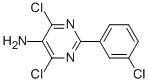 2-(3-CHLOROPHENYL)-4,6-DICHLORO-5-PYRIMIDINAMINE Structure