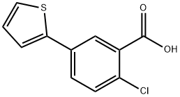 2-Chloro-5-(thiophen-2-yl)benzoic acid Structure