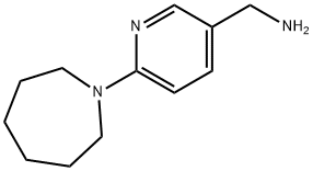 [6-(1-Azepanyl)-3-pyridinyl]methanamine Structure