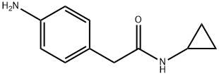 2-(4-aminophenyl)-N-cyclopropylacetamide 구조식 이미지