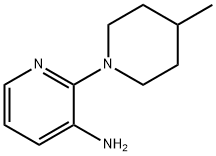 2-(4-Methyl-1-piperidinyl)-3-pyridinylamine 구조식 이미지