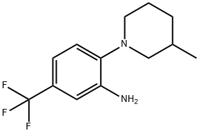 2-(3-Methyl-1-piperidinyl)-5-(trifluoromethyl)-phenylamine 구조식 이미지