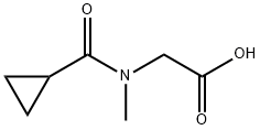 N-(cyclopropylcarbonyl)-N-methylGlycine Structure