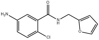 5-아미노-2-클로로-N-(2-푸릴메틸)벤즈아미드 구조식 이미지