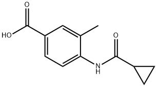 4-사이클로프로판아미도-3-메틸벤조산 구조식 이미지