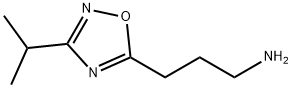 3-[3-(Propan-2-yl)-1,2,4-oxadiazol-5-yl]propan-1-amine 구조식 이미지