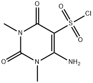 6-AMINO-1,3-DIMETHYL-2,4-DIOXO-1,2,3,4-TETRAHYDROPYRIMIDINE-5-SULFONYL CHLORIDE Structure
