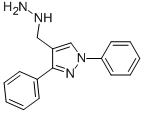 1-((1,3-diphenyl-1H-pyrazol-4-yl)methyl)hydrazine Structure