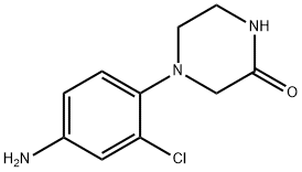 4-(4-Amino-2-chlorophenyl)-2-piperazinone Structure