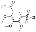5-(CHLOROSULFONYL)-2,3,4-TRIMETHOXYBENZOIC ACID Structure
