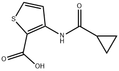 3-[(Cyclopropylcarbonyl)aMino]-2-thiophenecarboxylic Acid Structure