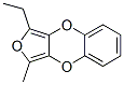 Furo[3,4-b][1,4]benzodioxin,  1-ethyl-3-methyl- Structure