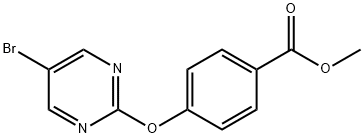 5-BROMO-2-[(4-METHOXYCARBONYL)PHENOXY]PYRIMIDINE Structure