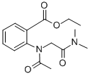 ANTHRANILIC ACID, N-ACETYL-N-(DIMETHYLCARBAMOYLMETHYL)-, ETHYL ESTER Structure