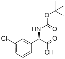 N-BOC-2-(3'-CHLOROPHENYL)-D-GLYCINE
 Structure