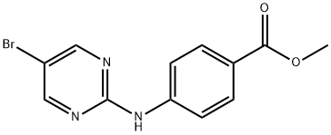 4-(5-BROMOPYRIMIDIN-2-YLAMINO)BENZOIC ACID METHYL ESTER Structure