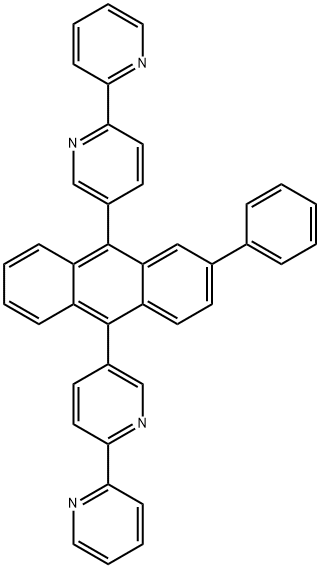 2,2'-Bipyridine, 5,5''-(2-phenyl-9,10-anthracenediyl)bis- Structure