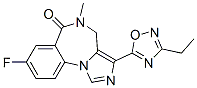3-(3-Ethyl-1,2,4-oxadiazol-5-yl)-8-fluoro-4,5-dihydro-5-methyl-6H-imidazo[1,5-a][1,4]benzodiazepin-6-one Structure