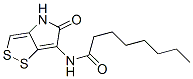 N-(4,5-Dihydro-5-oxo-1,2-dithiolo[4,3-b]pyrrol-6-yl)octanamide 구조식 이미지
