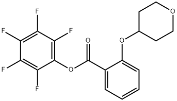 Pentafluorophenyl 2-(tetrahydro-2H-pyran-4-yloxy)benzoate Structure
