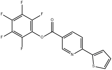Pentafluorophenyl 6-thien-2-ylnicotinate Structure