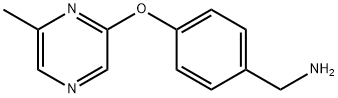 4-[(6-Methylpyrazin-2-yl)oxy]benzylamine 97% Structure