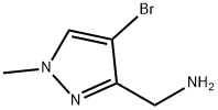 (4-Bromo-1-methyl-1H-pyrazol-3-yl)methylamine Structure