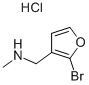 2-브로모-3-[(메틸아미노)메틸]푸란염산염 구조식 이미지