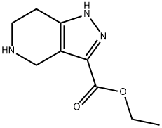 1H-Pyrazolo[4,3-c]pyridine-3-carboxylic acid, 4,5,6,7-tetrahydro-, ethyl ester Structure