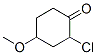 Cyclohexanone,  2-chloro-4-methoxy- Structure