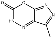 Pyrazolo[4,3-e][1,3,4]oxadiazin-3(2H)-one,  7-methyl- 구조식 이미지