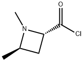 2-Azetidinecarbonyl chloride, 1,4-dimethyl-, trans- (9CI) Structure